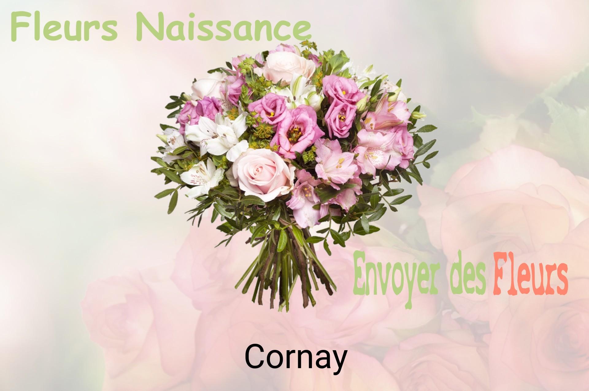 Bouquet de fleurs de naissance livré à Cornay